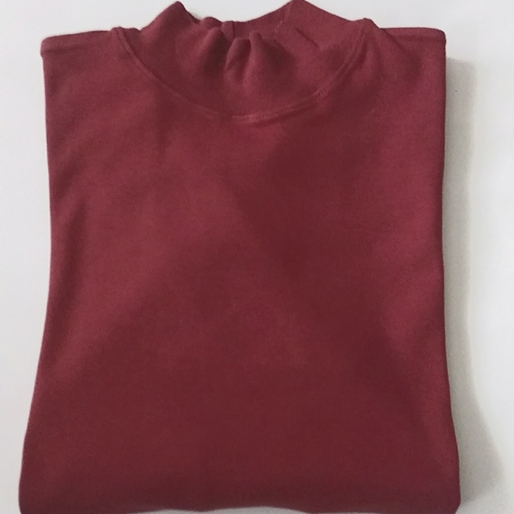 EDDIE BAUER * RUST MOCK TURTLENECK * NWOT